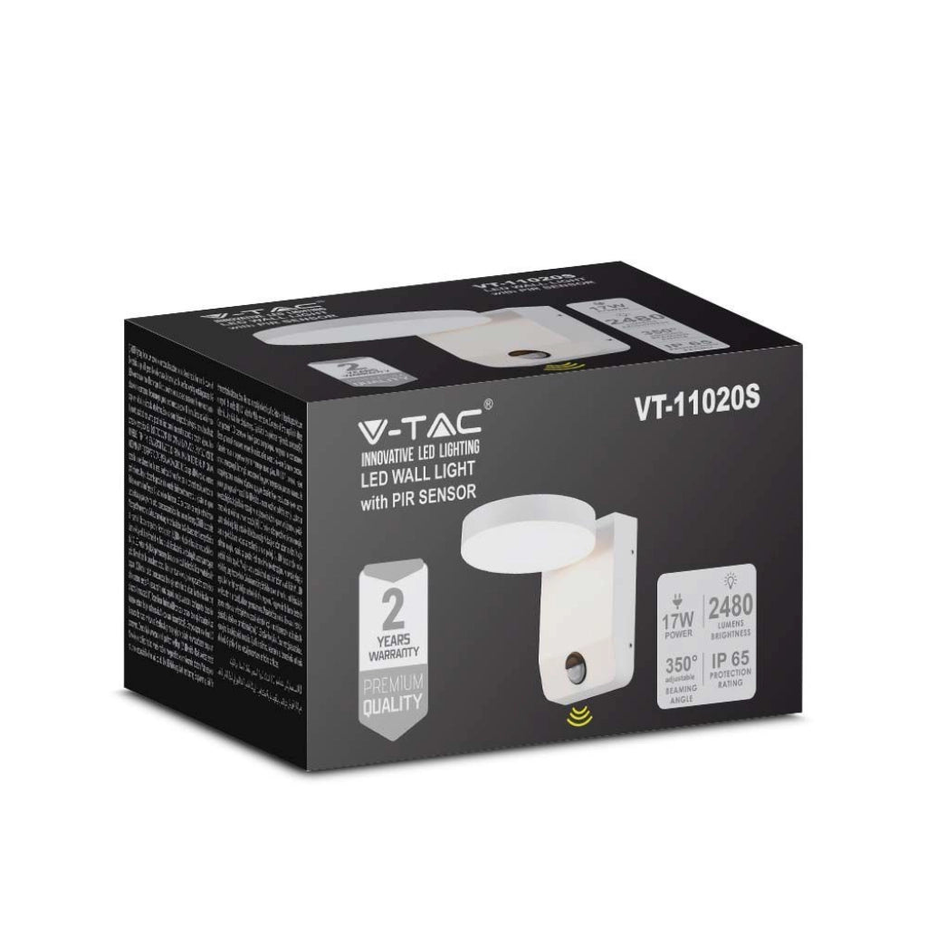 Luce a parete a LED da 20 W con sensore da 4000k 4000k rotondo, IP65