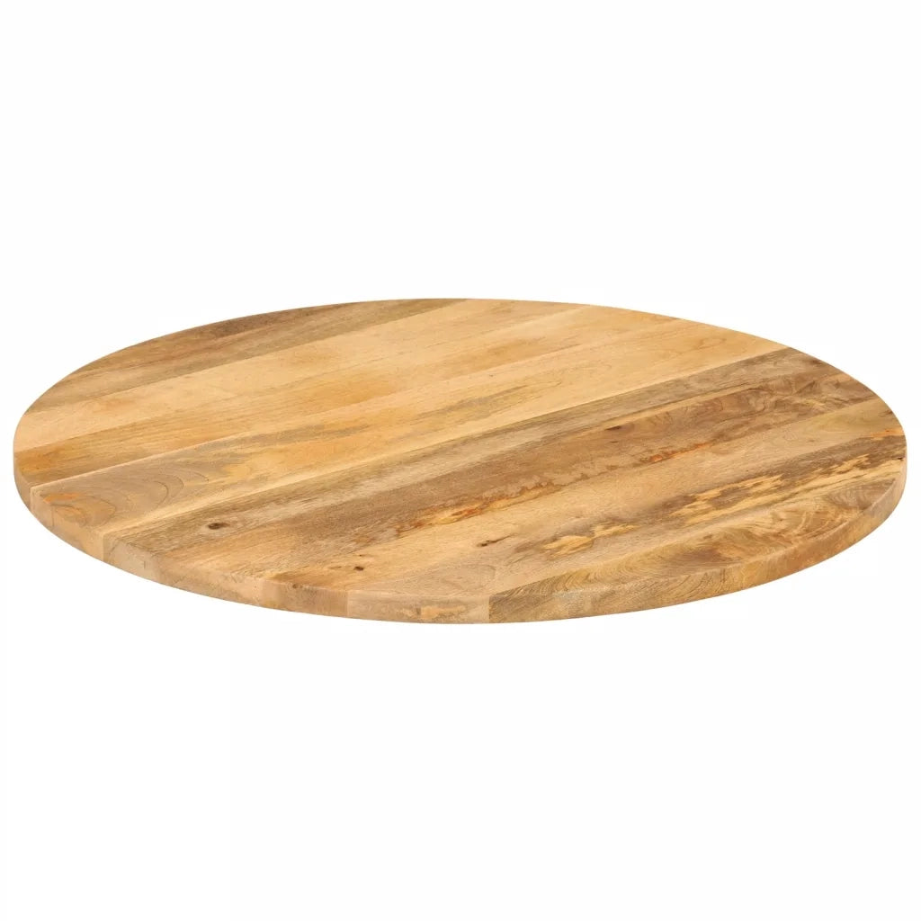 Piano per Tavolo | Superficie Tavolo | Piano Scrivania ? 70x2,5cm Rotondo in Legno Massello di Mango