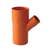 DERIVAZIONE  45  ° RIDOTTE IN PVC ARANCIO- Diam. 100 x 40- ESCLU- pezzi 1