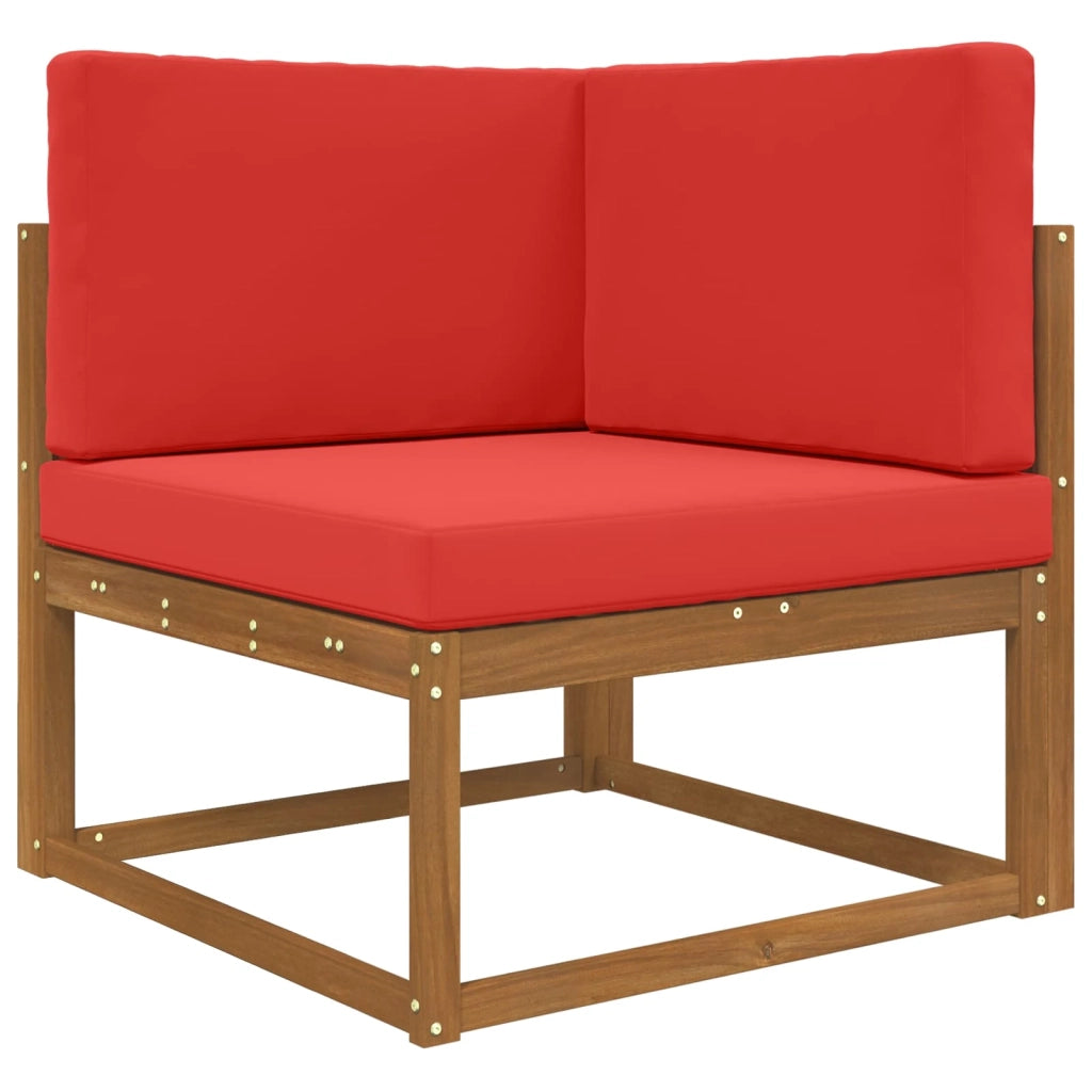 Cuscino per divano da esterno Poliestere Rosso 80 x 80 cm 900869
