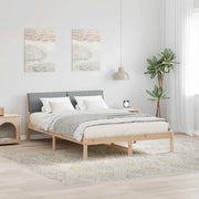 Struttura del Letto Marrone e grigio chiaro 140 x 200 cm 878534
