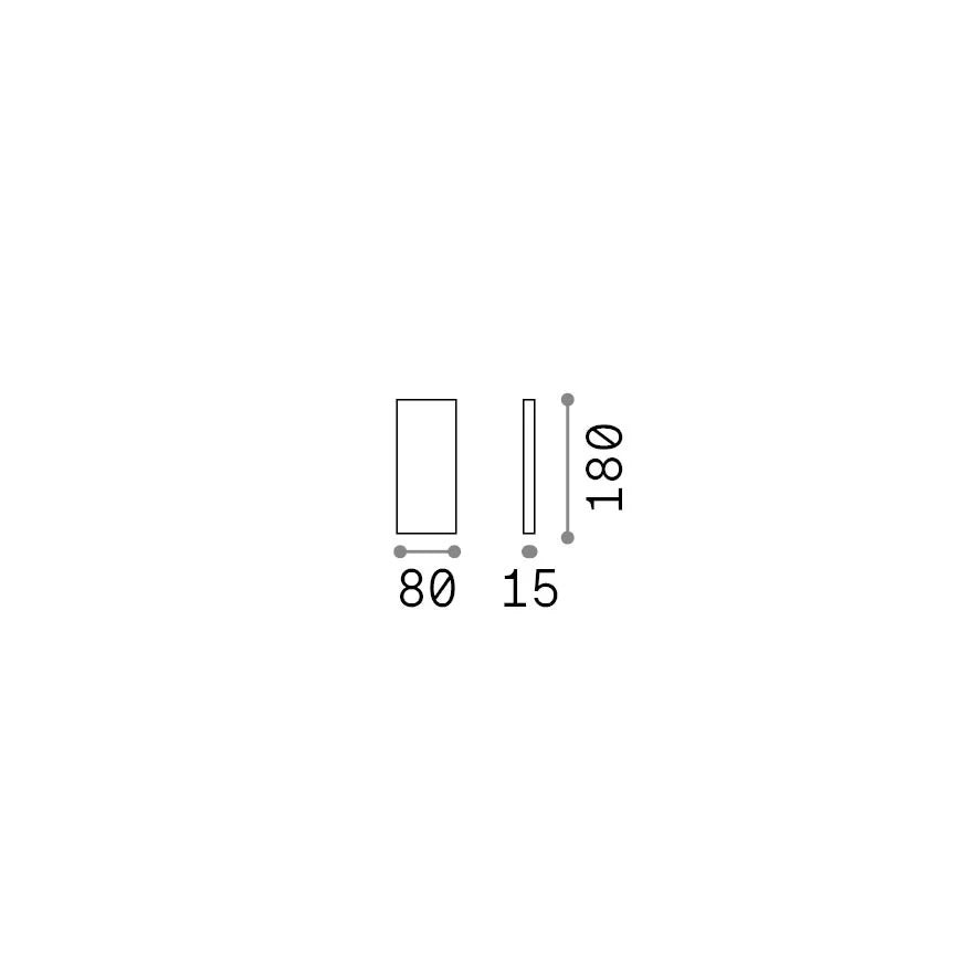 Plafoniera Collezione POST-IT 6W Luce Naturale 4000K Finitura Nera Ideal Lux