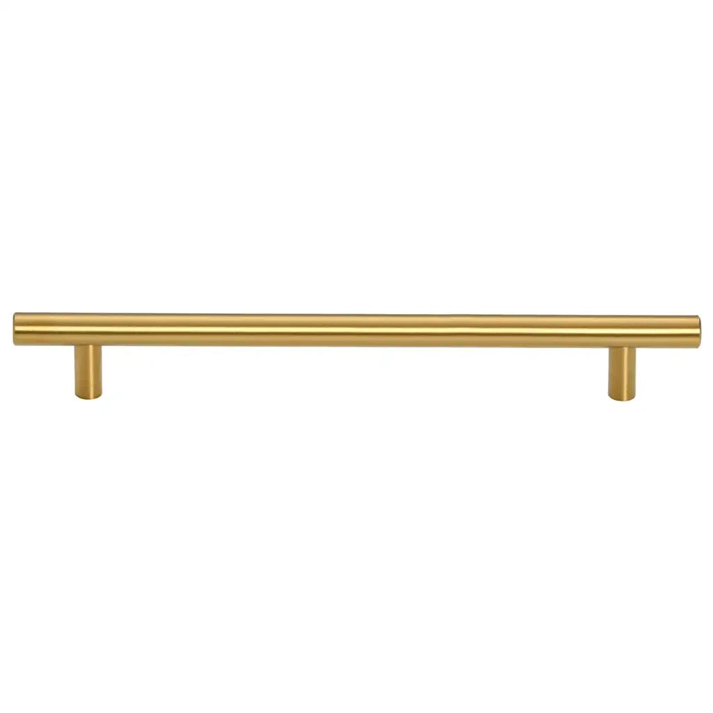 Poignées d'armoire 5 pcs doré 192 mm acier inoxydable