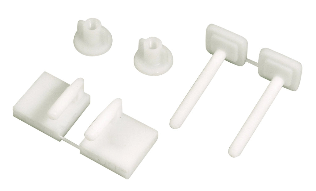 COPPIA SUPPORTI IN PLASTICA PER SEDILE WC