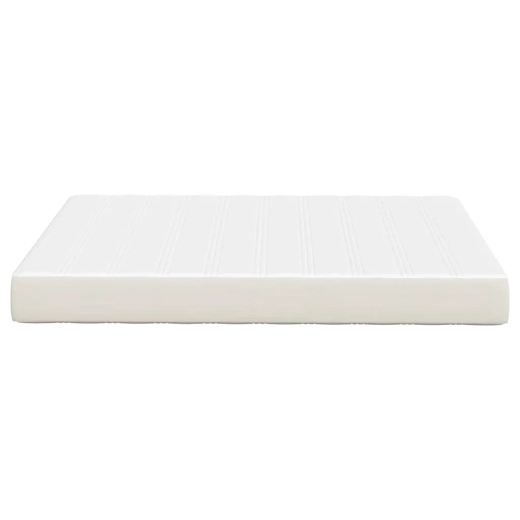 Materasso-Materasso per letto Crema 160 x 200 cm Tessuto