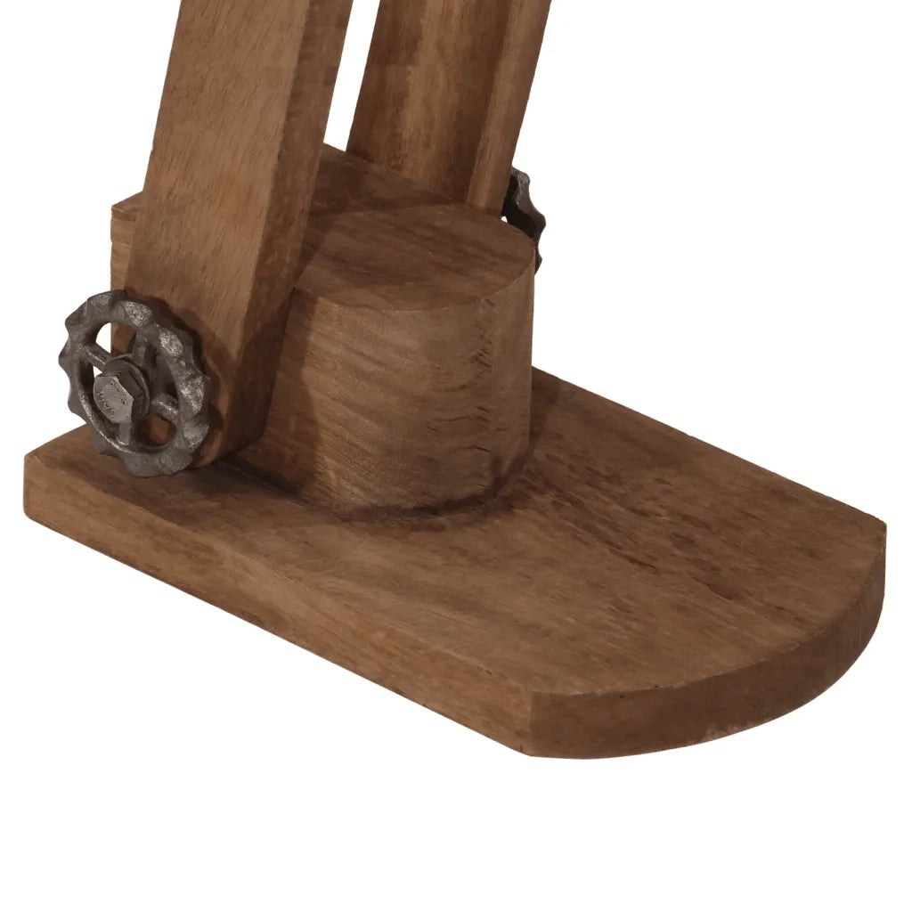 Lampada da scrivania in stile industriale moderno uso decorativo 23 x 13 x 52 cm in ferro ottone antico 02_0047521