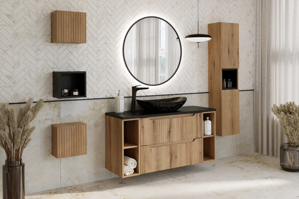 Set mobili bagno 80 cm con piano Nova Coast Evoke 80 cm
