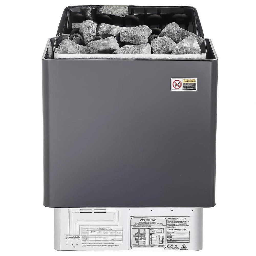 Stufa Sauna Elettrica 8KW Portatile Interno Esterno 400V Timer 3 Ore Regolatore Digitale 8-12m³ Hotel