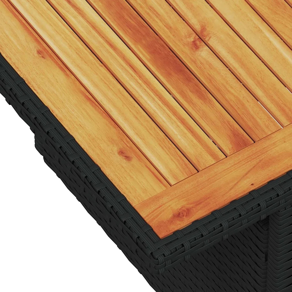Set Divani da Giardino 9 pz con Cuscini Nero in Polyrattan 3327053