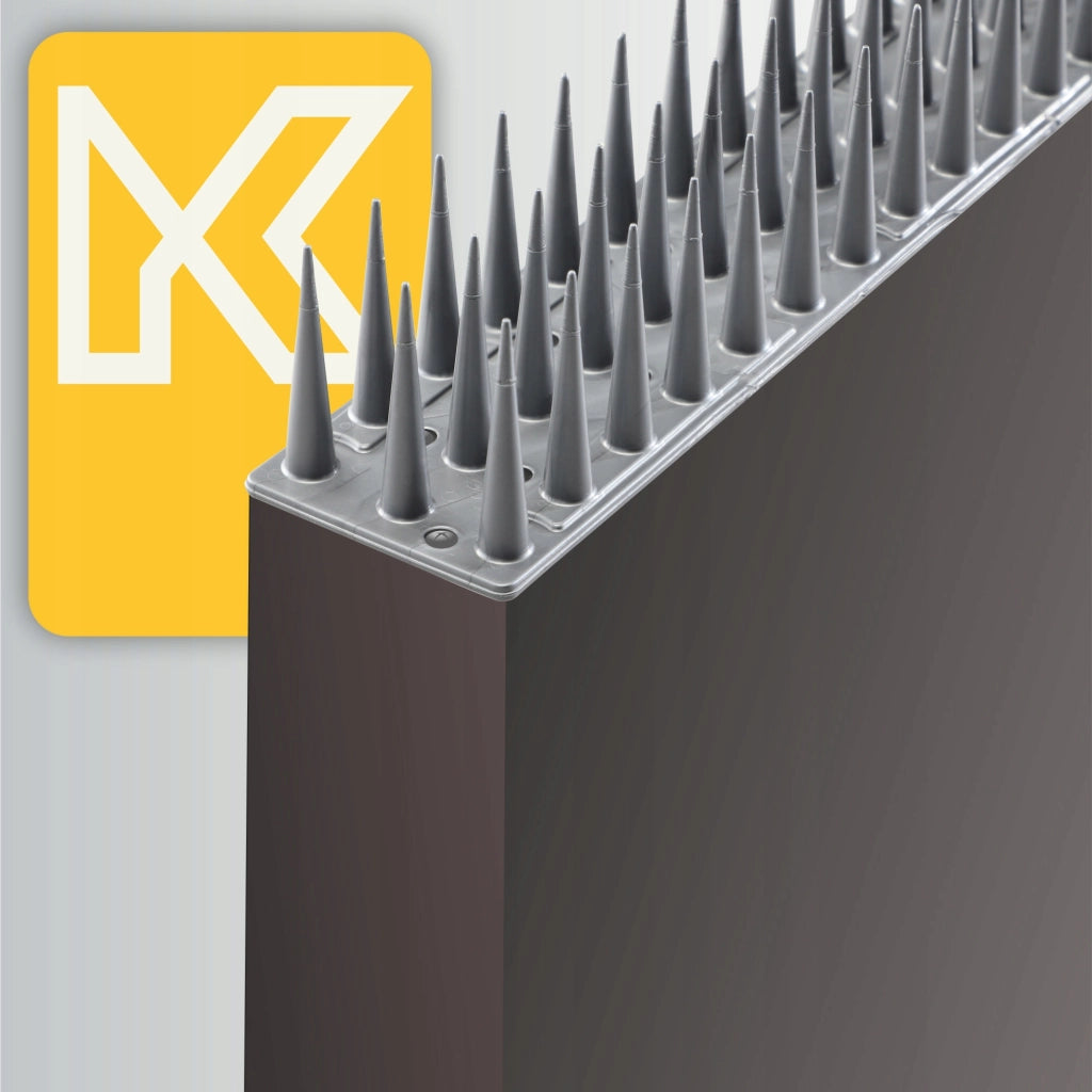 Punte anti-piccioni KADAX, 51 cm, in plastica densa e resistente, 24 pezzi