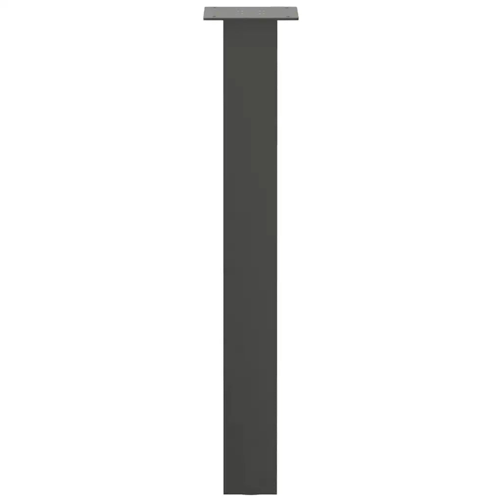 Pieds de table console 4 pièces Anthracite 72 cm Acier