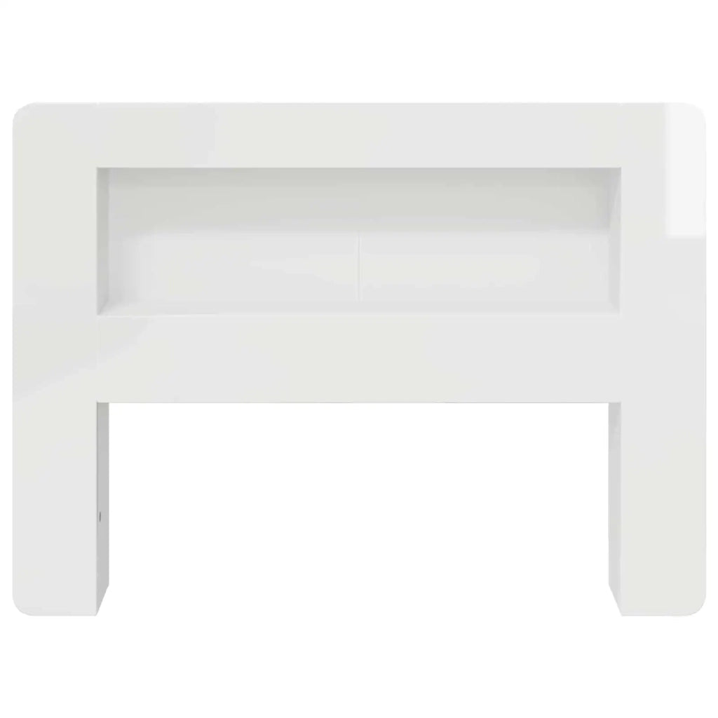Testata del letto Bianco Lucido Legno ingegnerizzato 8001268