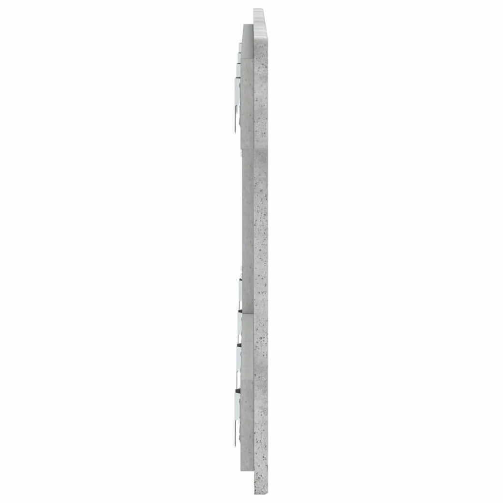 Testiera da Muro UTRECHT Grigio Cemento Legno ingegnerizzato 897808
