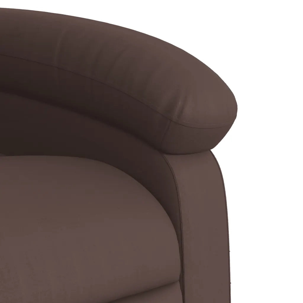Fauteuil de massage inclinable Marron Similicuir