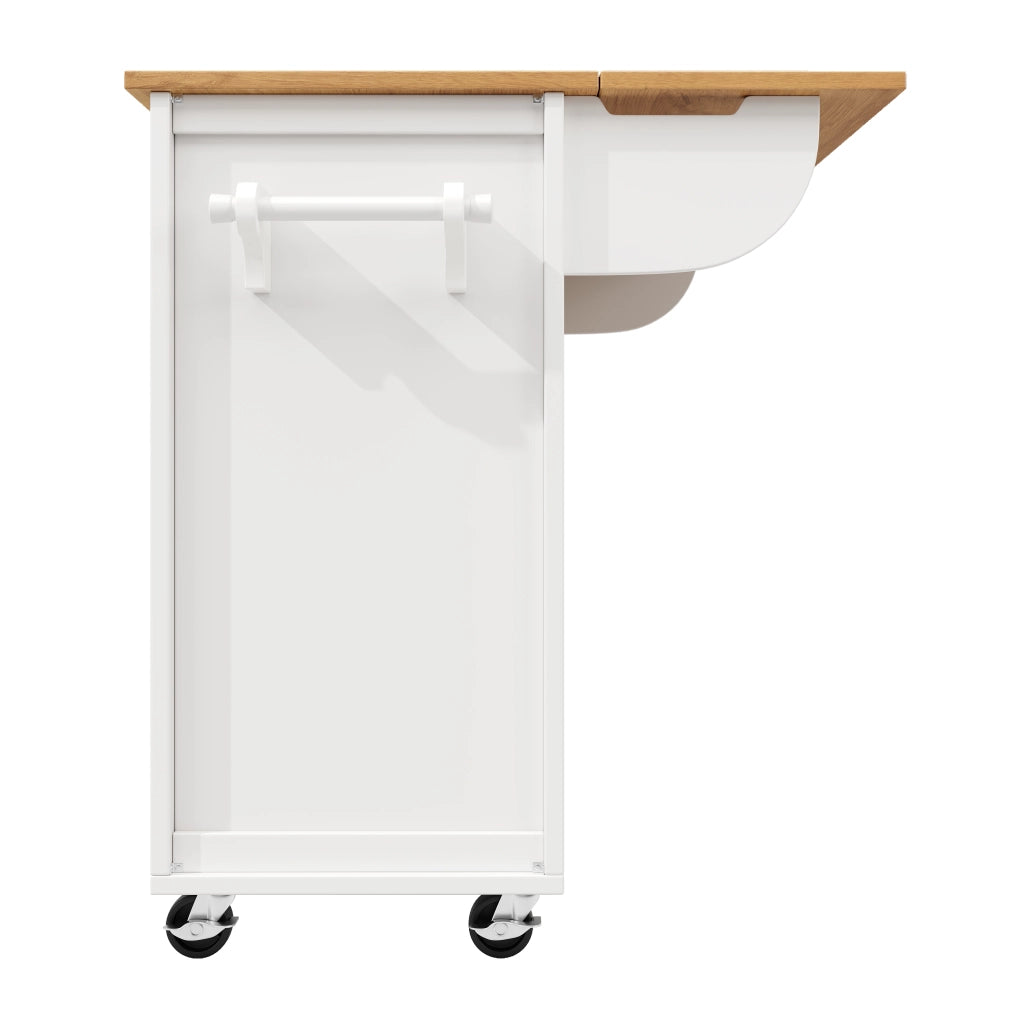 Mobile base da cucina con piano pieghevole quattro cassetti doppia anta ripiani laterali e ruote