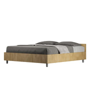 Letto Matrimoniale 160x200 cm con Rete Nuamo Quercia Natura
