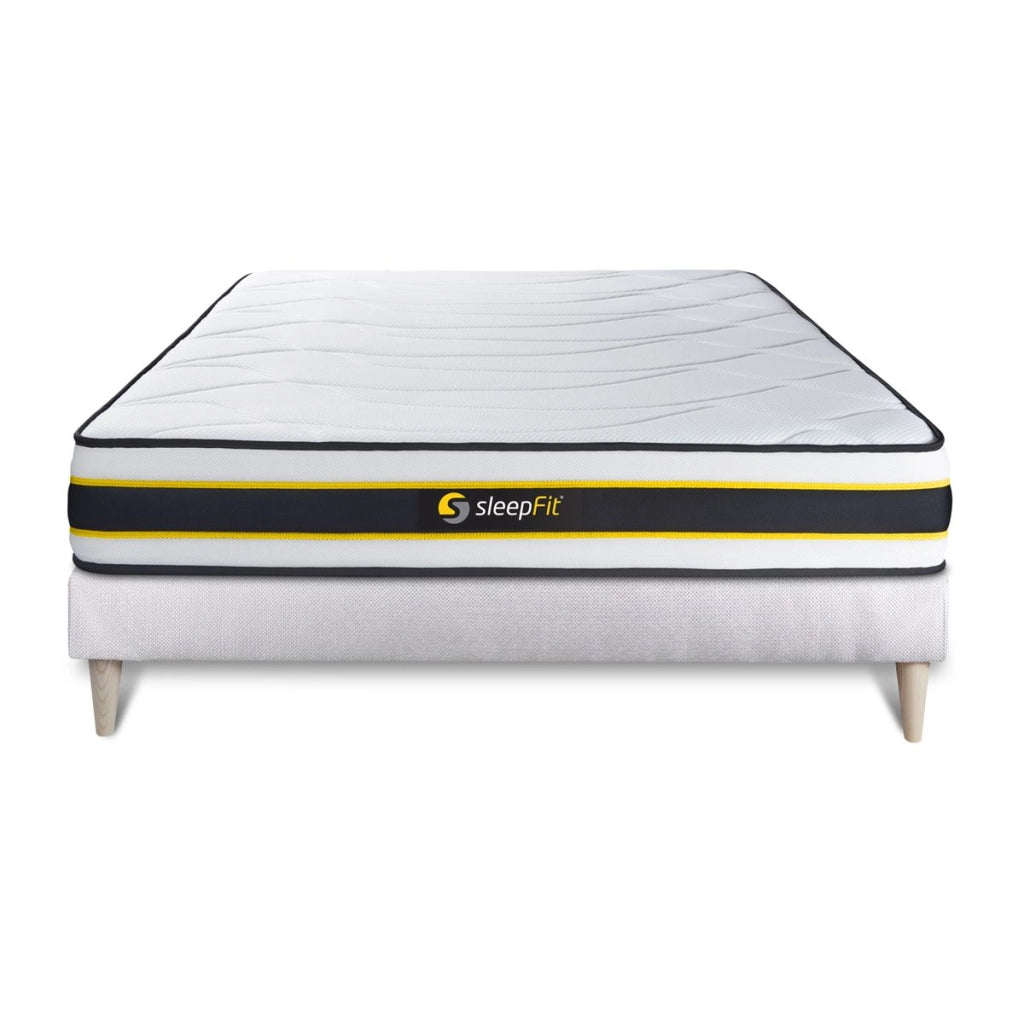 Kit rete e materasso FLEXY 130x210cm - Spessore : 22cm - molle insacchettate e memory foam - rigido