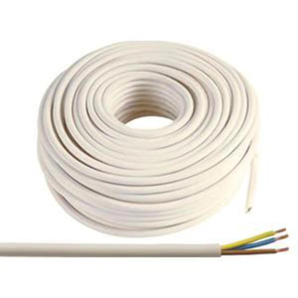 Cavo H05Vv-F 3G1,5 White 10 Metri - Electraline