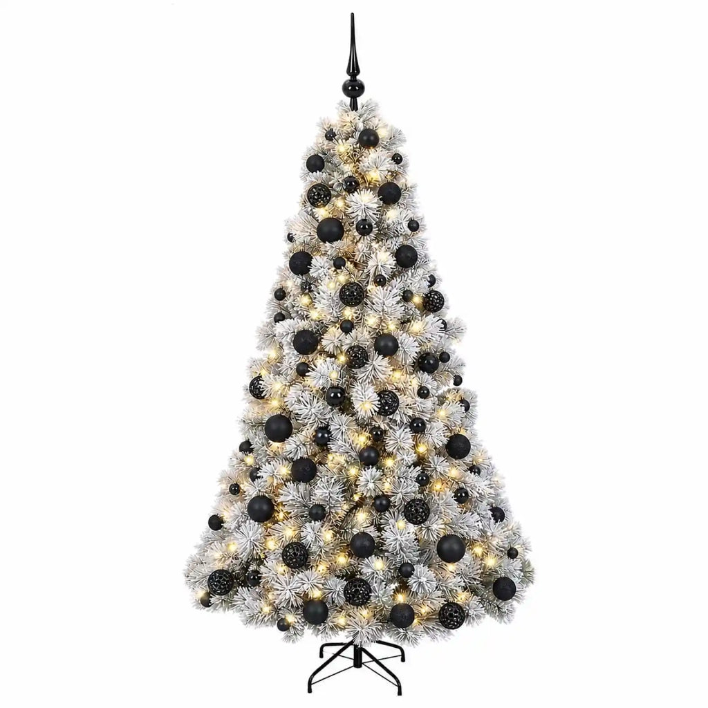 Albero di Natale artificiale con palline 210 cm 300 LED 3466386