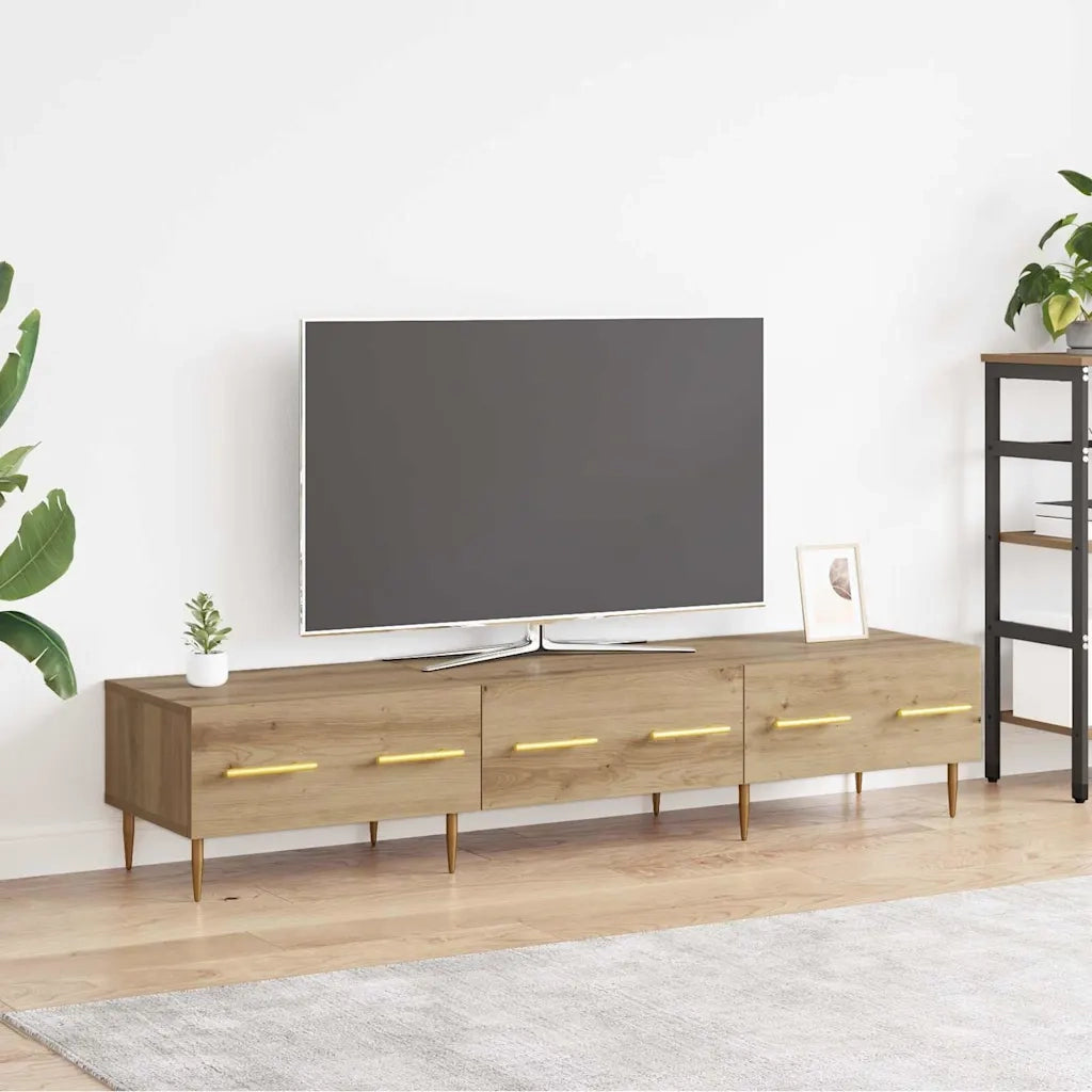 Mobile TV | Armadietto TV | Mobile Porta TV Rovere artigianale 150 x 36 x 30 cm Legno multistrato