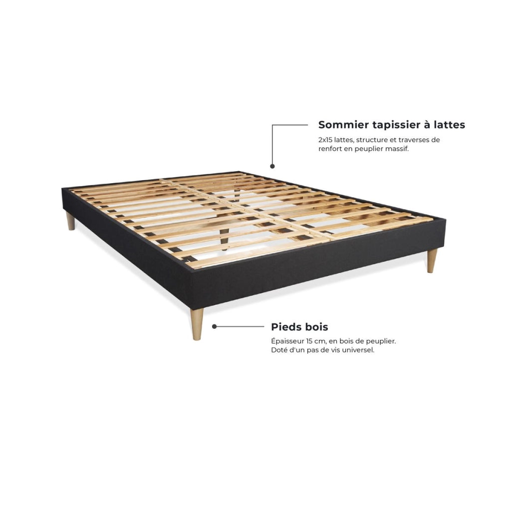 kit rete e materasso Nottingham 120 x 220cm - Spessore : 20cm - memory foam - rigido