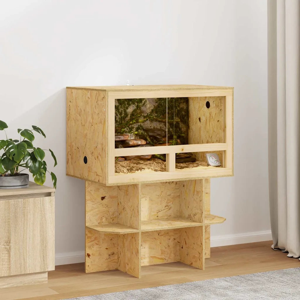 Base per Terrario Marrone 80 x 50 x 50 cm OSB 876736
