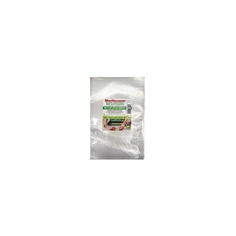 BUSTE UNIVERSALI PER ALIMENTI SOTTOVUOTO IN SET DA 50 PEZZI DA 20 X 30 CM