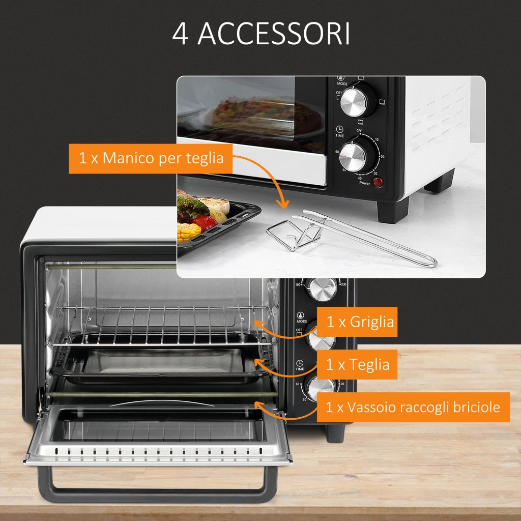 Fornetto Elettrico 16L ¨C Minimal ¨C Bianco 1400W