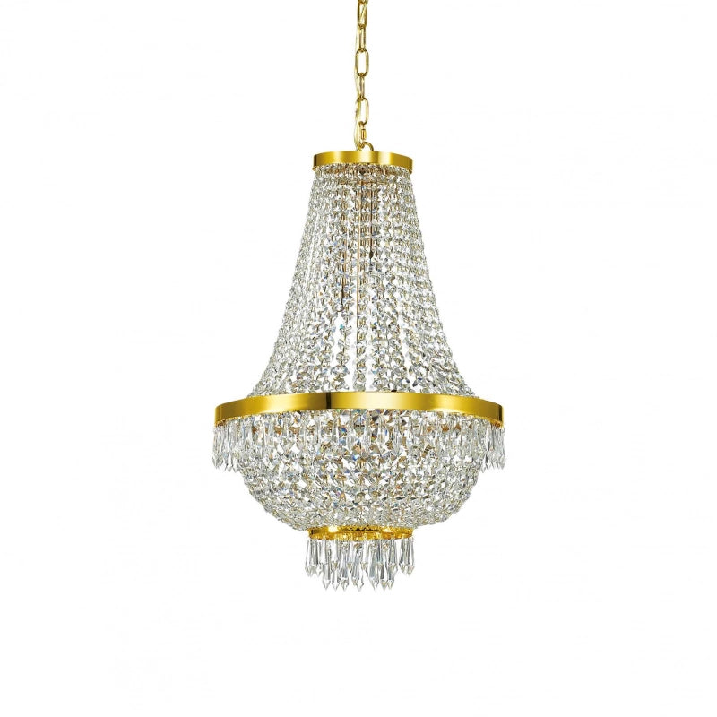 Lampada A Sospensione Caesar Sp9 Oro Ideal-Lux