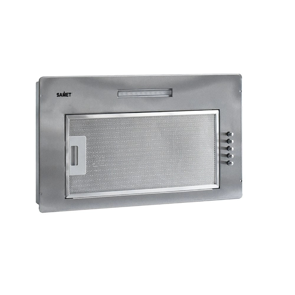 Cappa integrata sottopensile Samet Gruppo52 New luce led 3 livelli velocità 52 cm. inox classe D