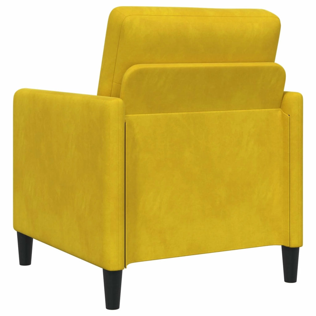 Set di Divani con Storage 2 pz Giallo Poliestere 3429253