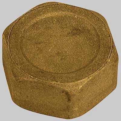 TAPPO FEMMINA OTTONE GIALLO  2     MADE IN ITALY