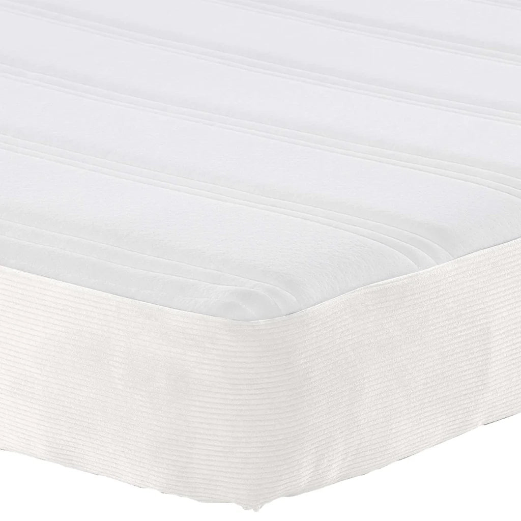 Materasso-Materasso per letto Crema 90 x 200 cm Tessuto