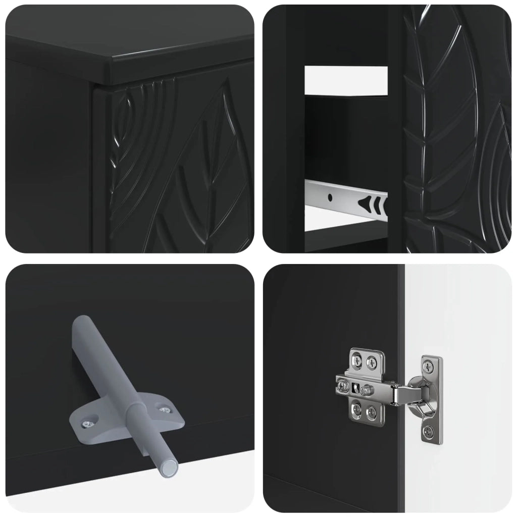 Set di Armadi da Bagno da 2 Pezzi DELFT Nero 3417541