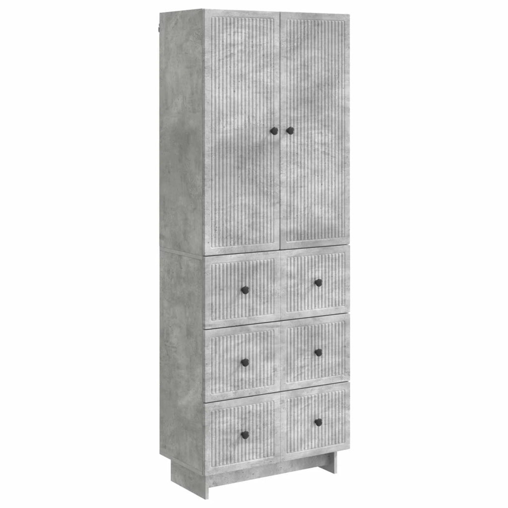 Set di armadi 2 pz Grigio Cemento Legno ingegnerizzato 3416379