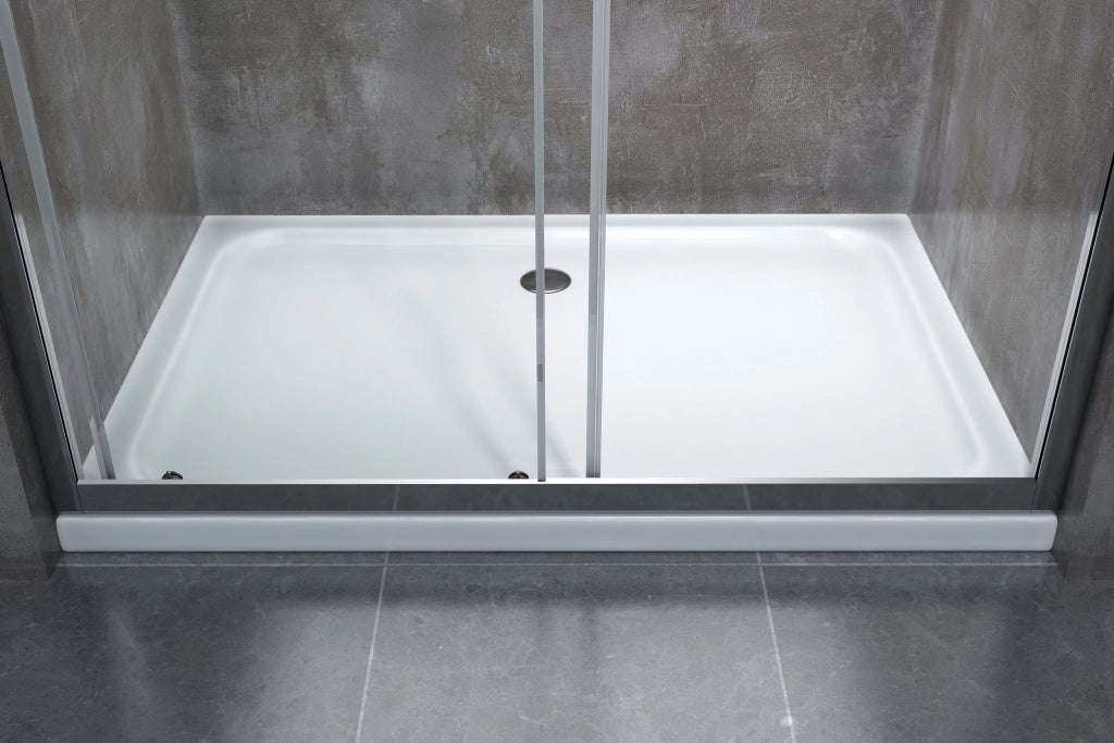 Porta doccia vetro 6 mm per installazione in nicchia Altezza 190 cm installazione reversibile cm 130-135