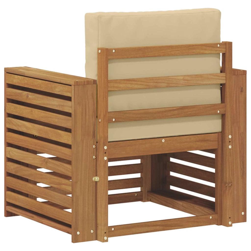 Set di divani da esterno Legno di Acacia Massello e Poliestere 3436363
