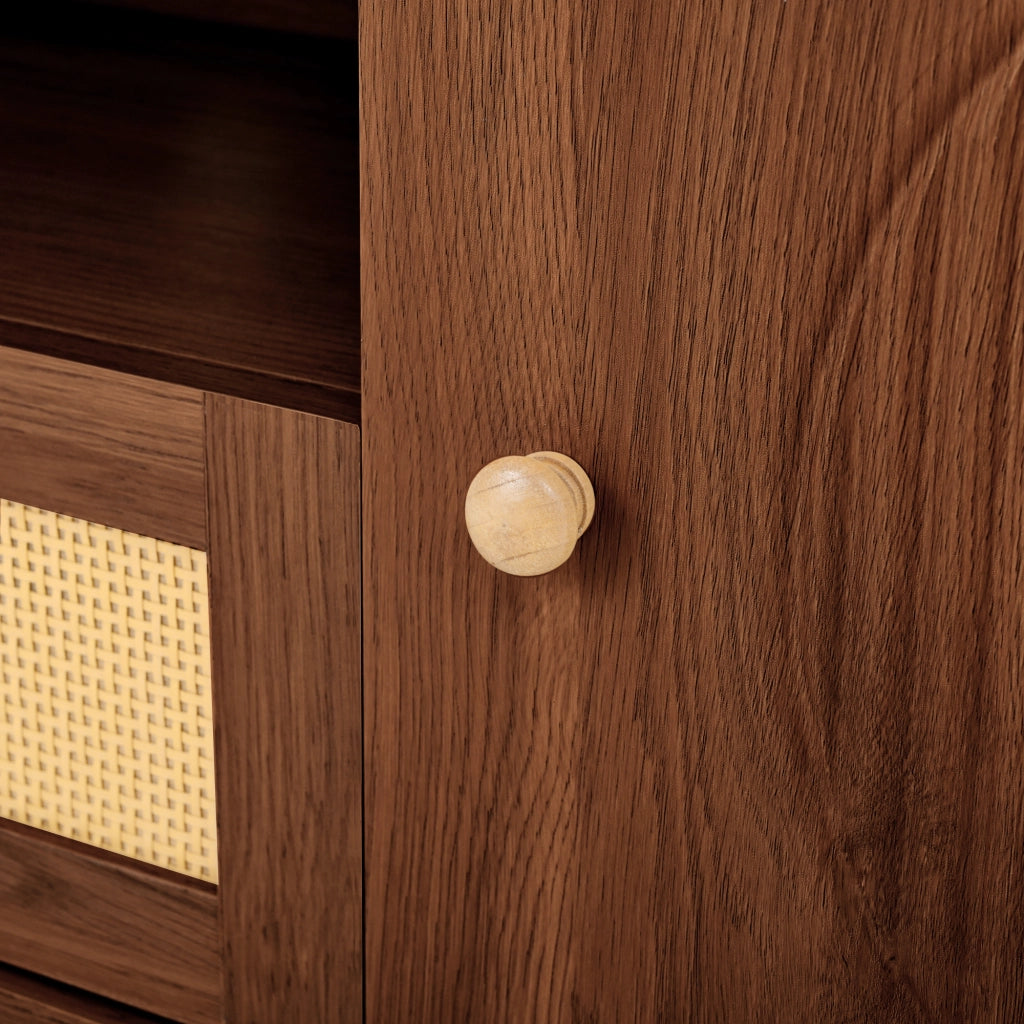Mobile porta TV 175 cm in MDF colore noce