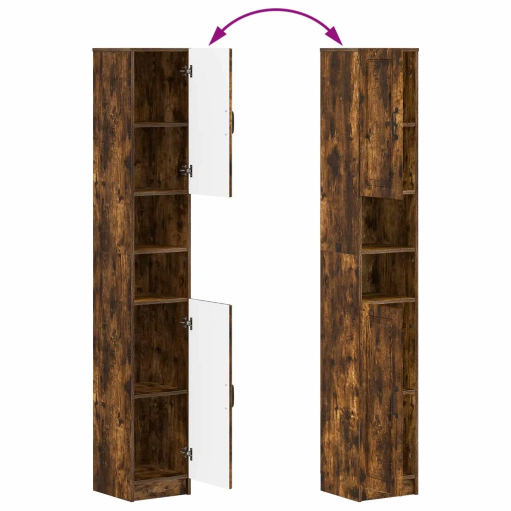 Set di Mobili da Bagno da 4 Pezzi UTRECHT Rovere Fumo 3417977