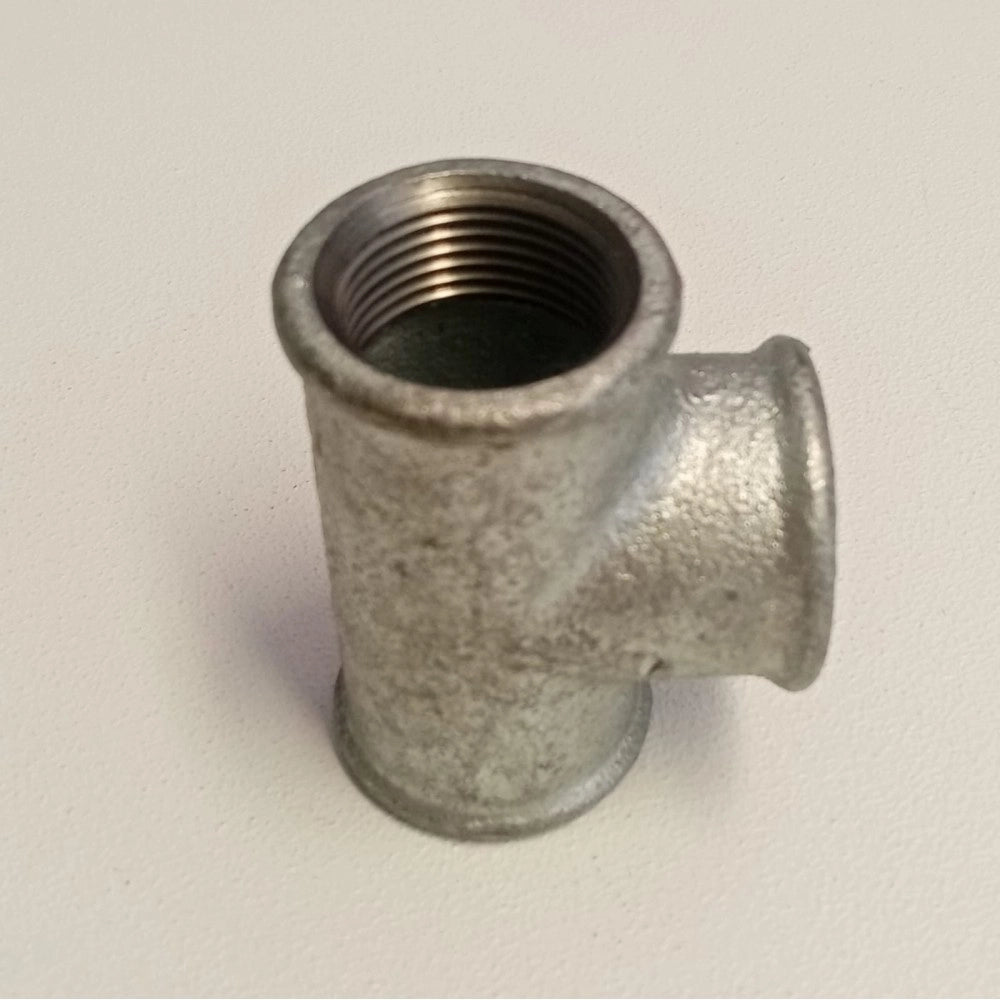 Raccordo fff 1'' tee t ghisa zincata malleabile raccordo di connessione a 3 vie