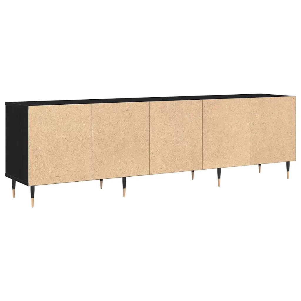 Mobile TV | Armadietto TV | Mobile Porta TV Rovere Nero 150 x 30 x 45 cm Legno multistrato