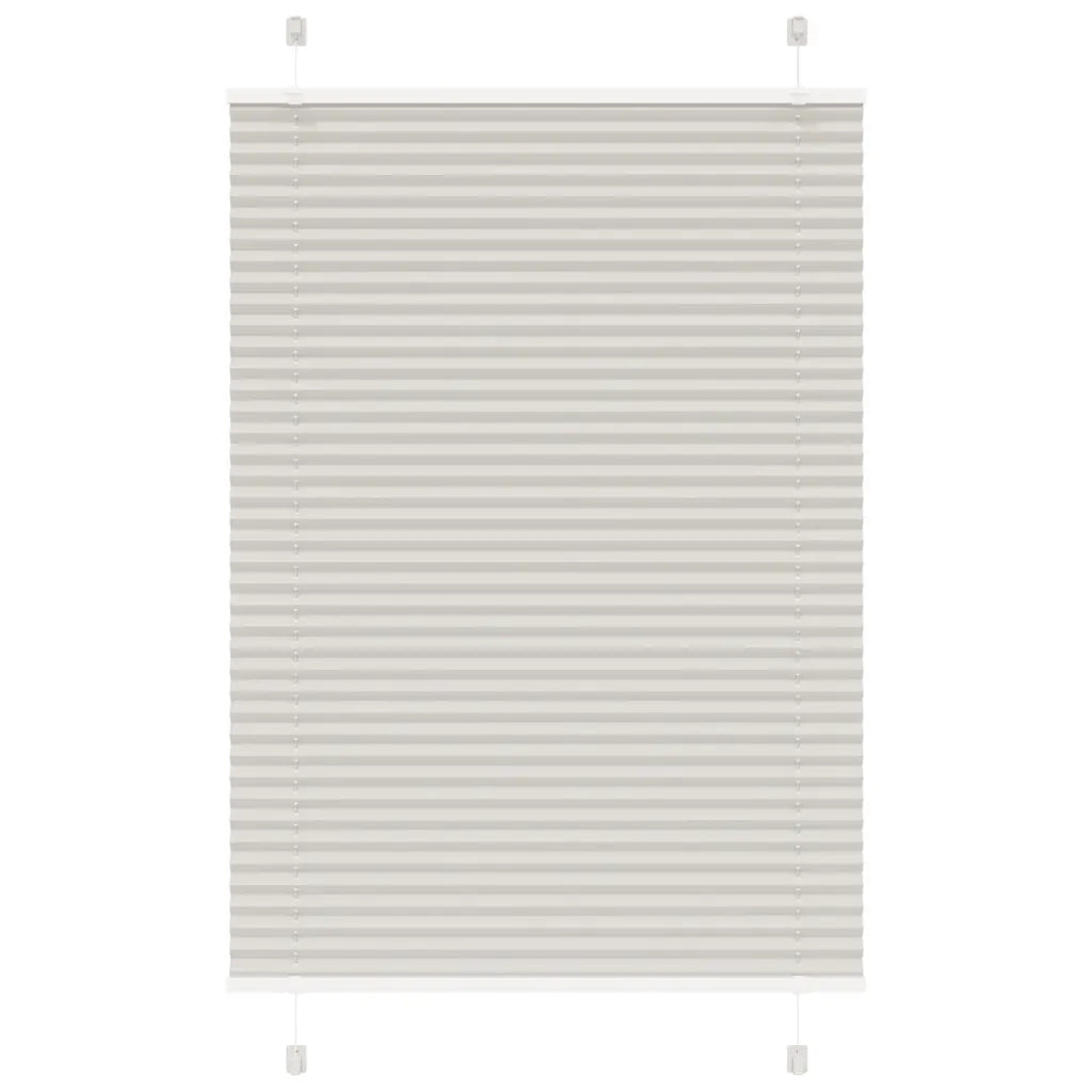 Tenda Plissettata Grigio Chiaro 100x100 cm Larghezza Tessuto 4015330