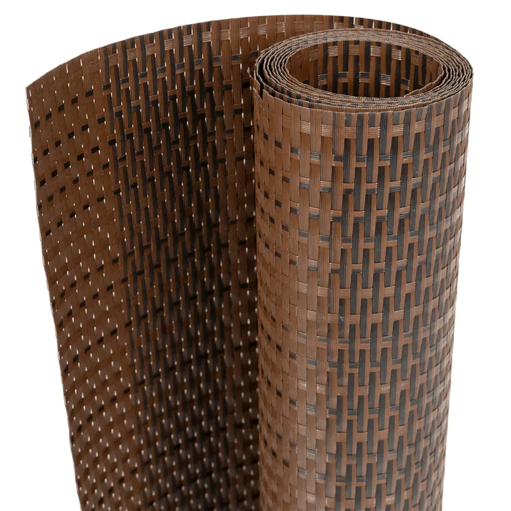 Schermo da balcone | Paravento da Balcone Marrone e Nero 600x90 cm in Polyrattan