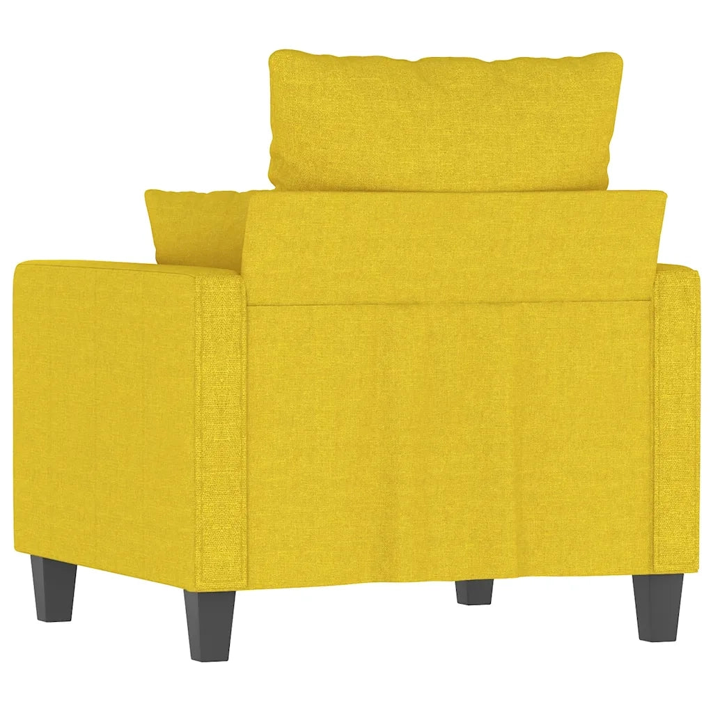 Fauteuil Jaune clair 60 cm Tissu