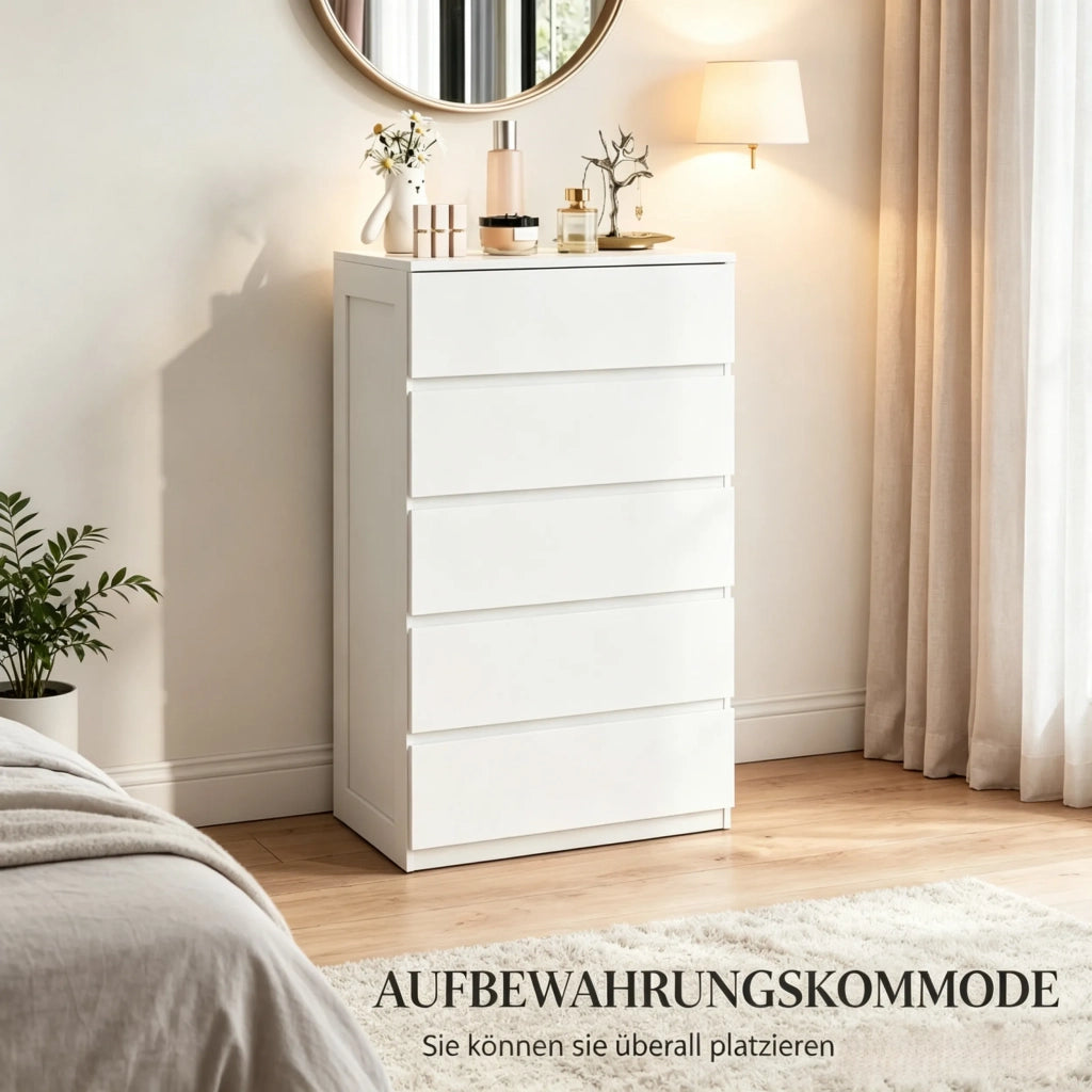 Comò moderno versatile, elegante armadio portaoggetti compatto e alto