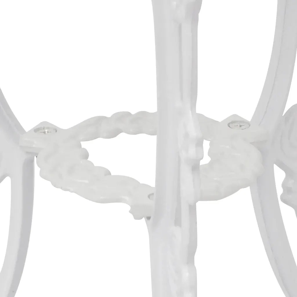 Set da Bistrot 3 pz in Alluminio Pressofuso Bianco 42165