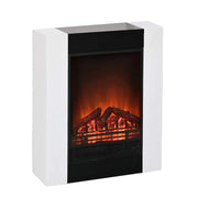 Stufa Elettrica Effetto Fiamma con Legna e Brace Moderna