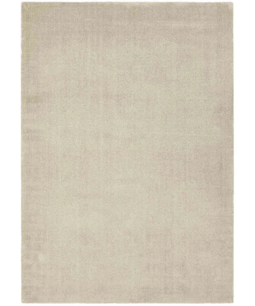 Tappeto FEEL BEIGE cm.200x290 tinta unita moderno, pelo morbido resistente e lavabile in lavatrice