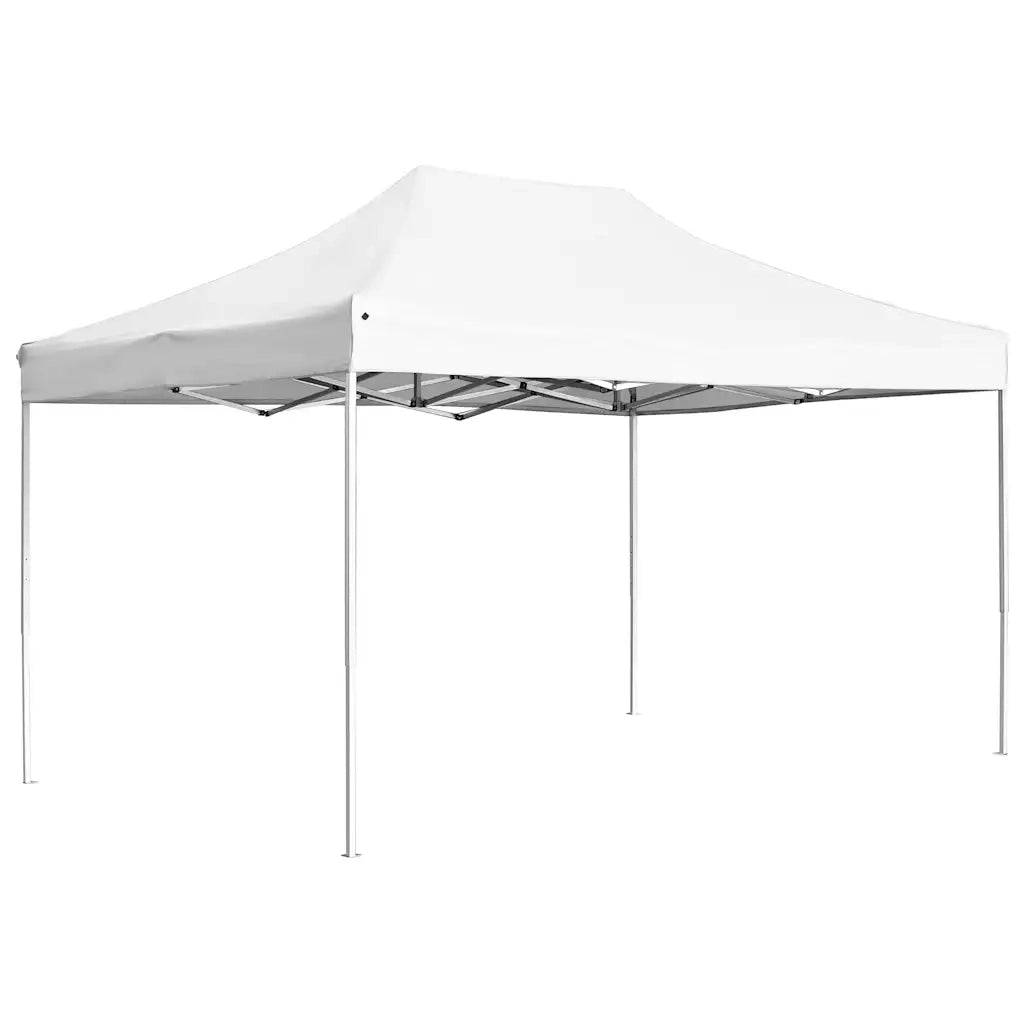 Gazebo Professionale Pieghevole Alluminio 4,5x3 m Bianco 45495