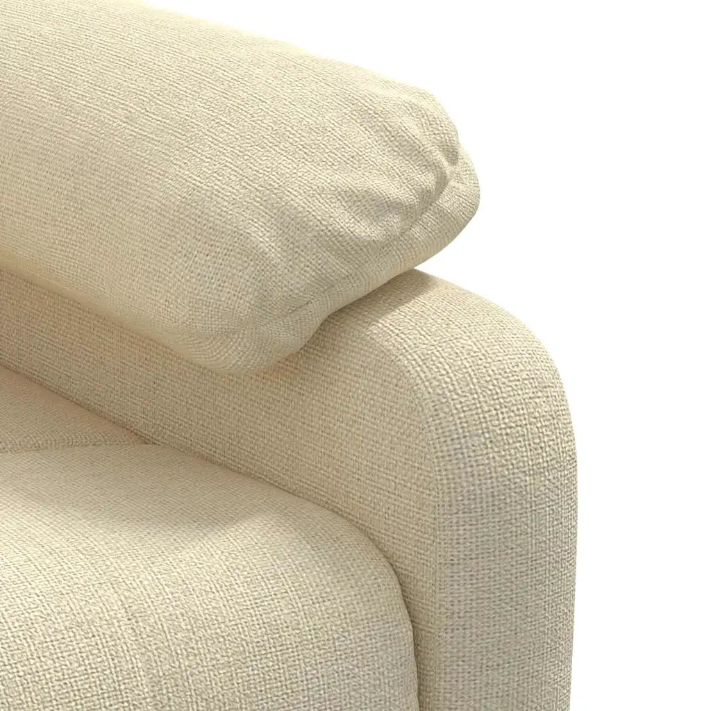 Poltrona Elettrica Reclinabile Crema in Tessuto 3073811